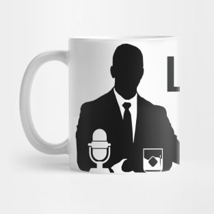 Lawyers on the rocks black logo rectangle Mug